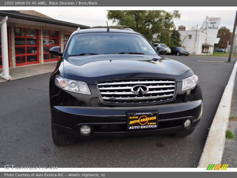 Black Obsidian / Brick/Black 2003 Infiniti FX 45 AWD