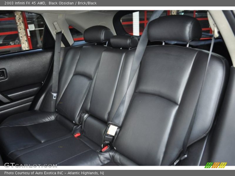 Black Obsidian / Brick/Black 2003 Infiniti FX 45 AWD