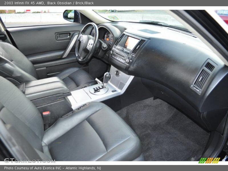 Black Obsidian / Brick/Black 2003 Infiniti FX 45 AWD