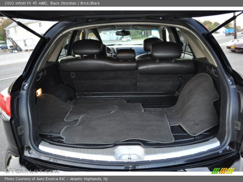Black Obsidian / Brick/Black 2003 Infiniti FX 45 AWD