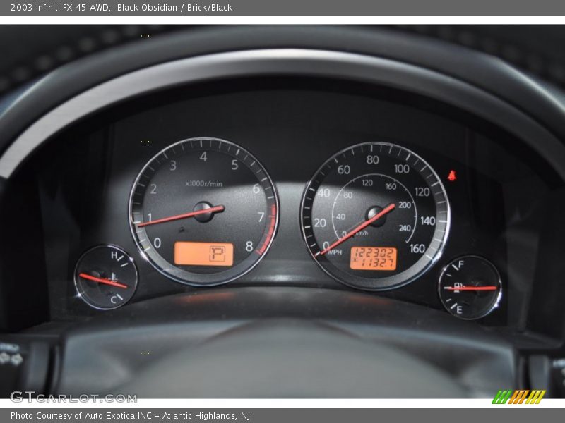 Black Obsidian / Brick/Black 2003 Infiniti FX 45 AWD