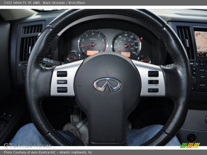 Black Obsidian / Brick/Black 2003 Infiniti FX 45 AWD