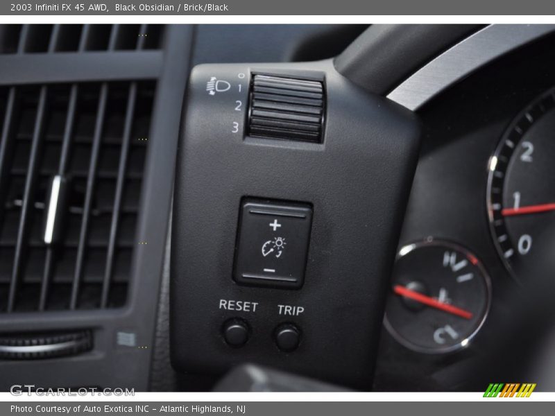 Black Obsidian / Brick/Black 2003 Infiniti FX 45 AWD