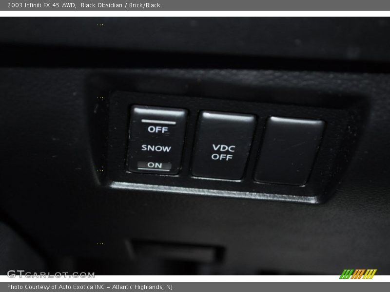Black Obsidian / Brick/Black 2003 Infiniti FX 45 AWD