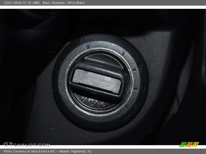 Black Obsidian / Brick/Black 2003 Infiniti FX 45 AWD