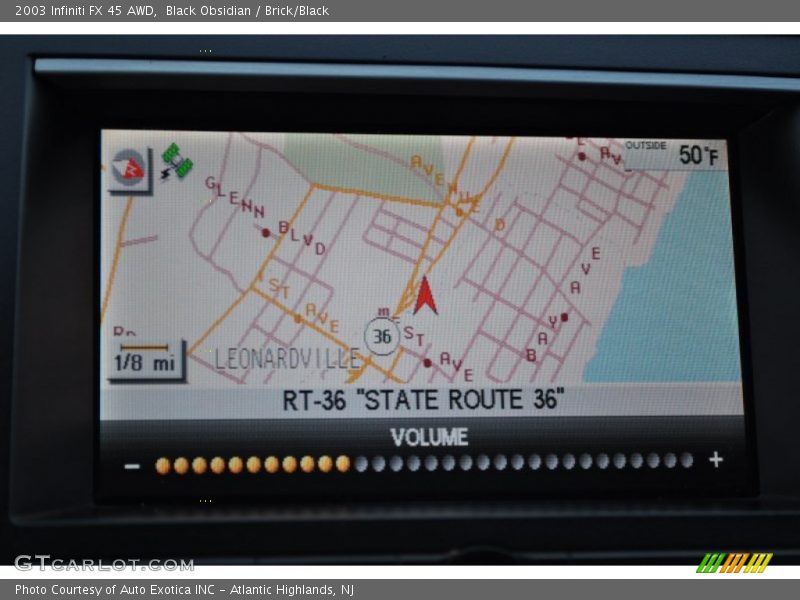 Black Obsidian / Brick/Black 2003 Infiniti FX 45 AWD
