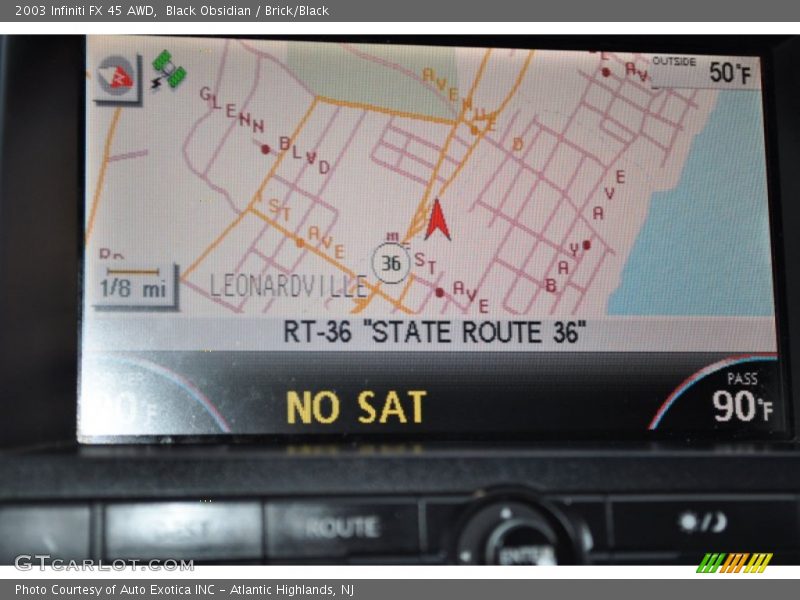 Black Obsidian / Brick/Black 2003 Infiniti FX 45 AWD