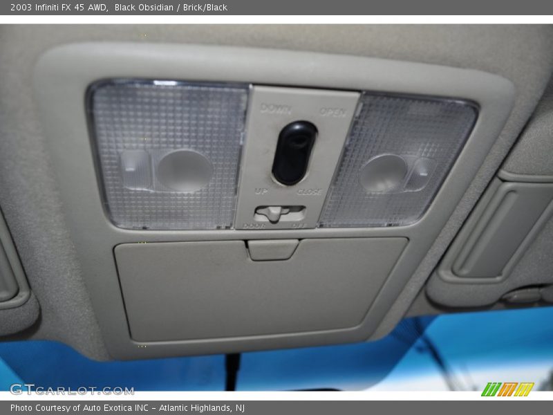 Black Obsidian / Brick/Black 2003 Infiniti FX 45 AWD