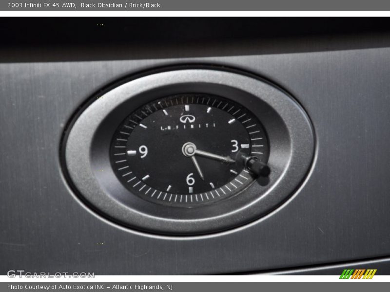 Black Obsidian / Brick/Black 2003 Infiniti FX 45 AWD