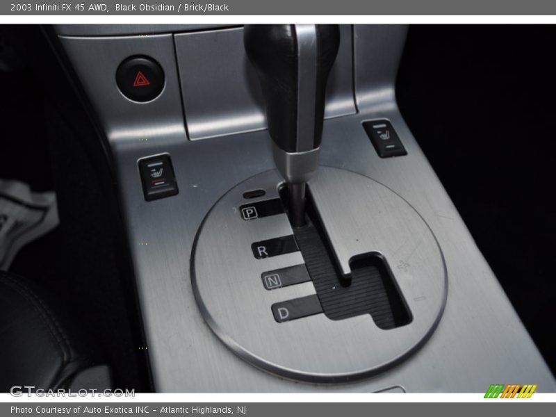 Black Obsidian / Brick/Black 2003 Infiniti FX 45 AWD