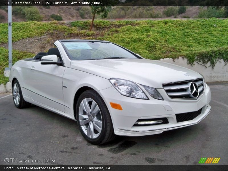 Arctic White / Black 2012 Mercedes-Benz E 350 Cabriolet
