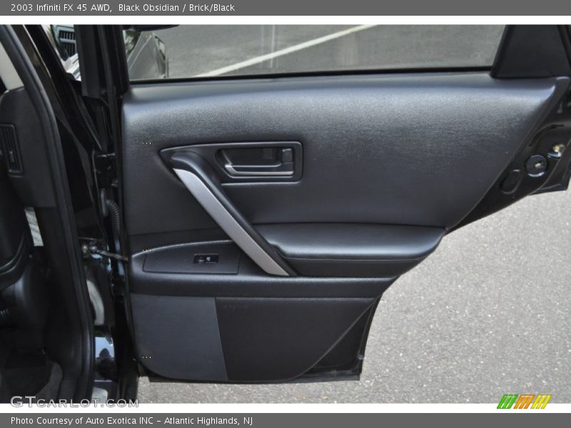 Black Obsidian / Brick/Black 2003 Infiniti FX 45 AWD