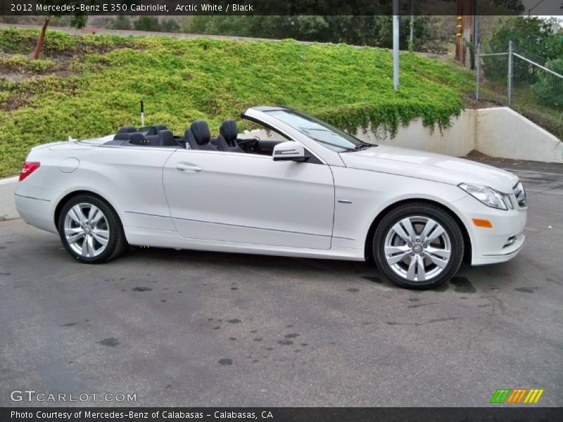 Arctic White / Black 2012 Mercedes-Benz E 350 Cabriolet