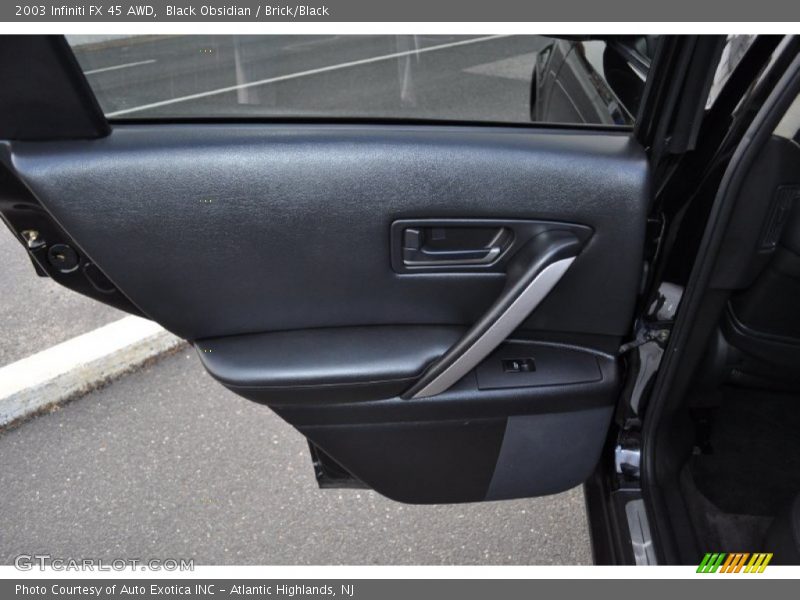Black Obsidian / Brick/Black 2003 Infiniti FX 45 AWD