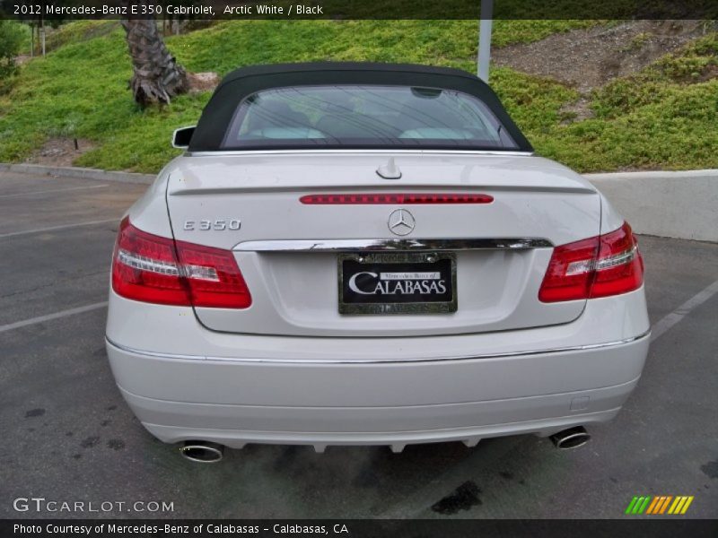 Arctic White / Black 2012 Mercedes-Benz E 350 Cabriolet