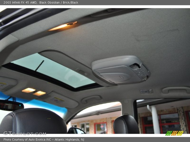Black Obsidian / Brick/Black 2003 Infiniti FX 45 AWD