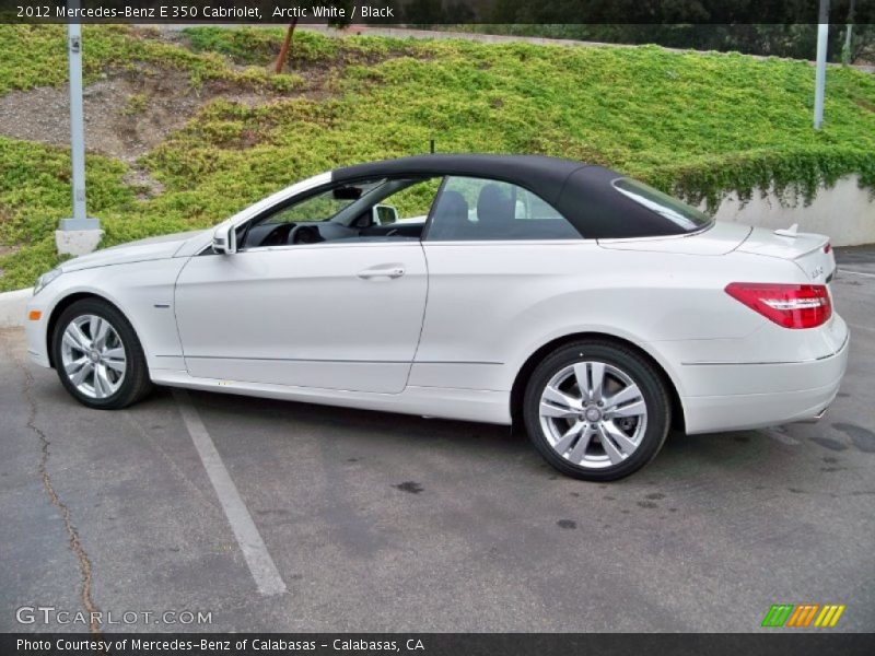 Arctic White / Black 2012 Mercedes-Benz E 350 Cabriolet