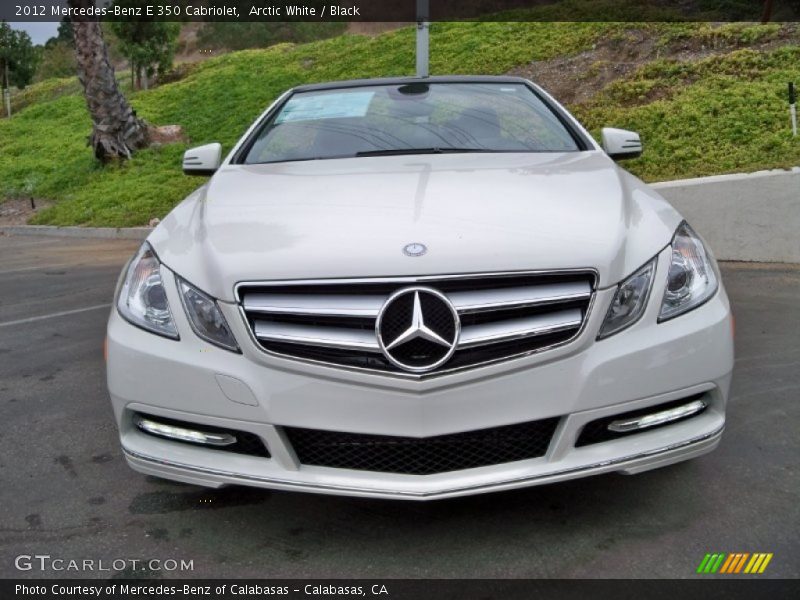 Arctic White / Black 2012 Mercedes-Benz E 350 Cabriolet