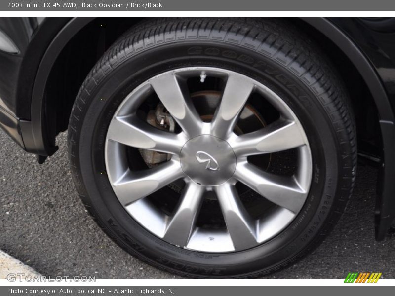 Black Obsidian / Brick/Black 2003 Infiniti FX 45 AWD