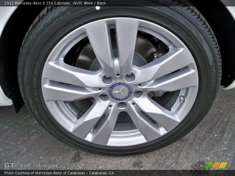 Arctic White / Black 2012 Mercedes-Benz E 350 Cabriolet