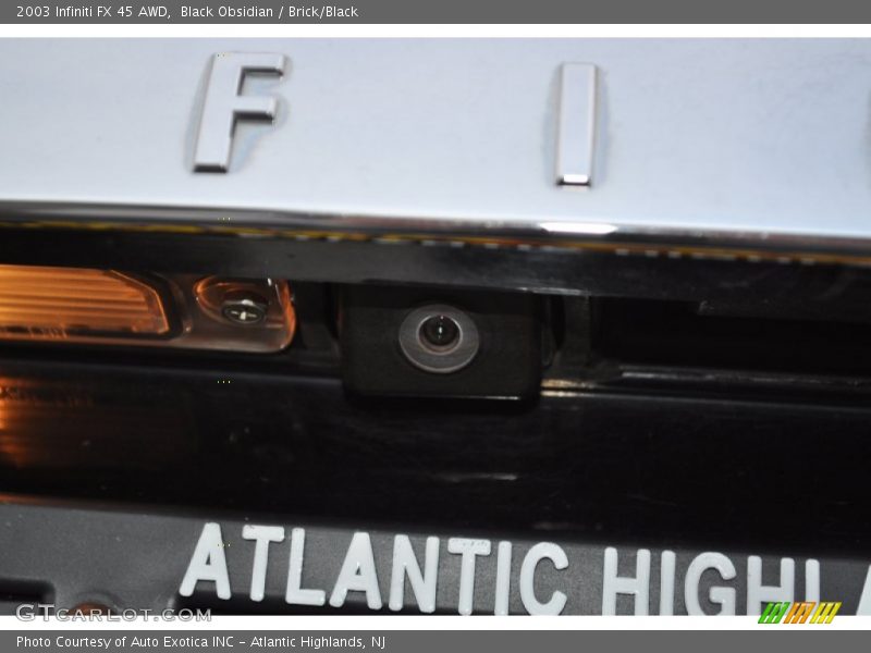 Black Obsidian / Brick/Black 2003 Infiniti FX 45 AWD