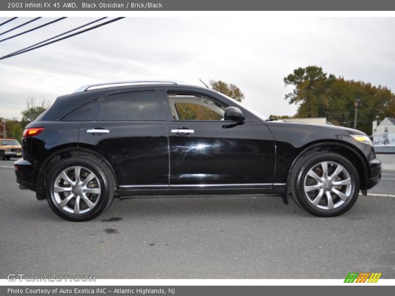 Black Obsidian / Brick/Black 2003 Infiniti FX 45 AWD