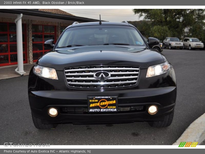 Black Obsidian / Brick/Black 2003 Infiniti FX 45 AWD