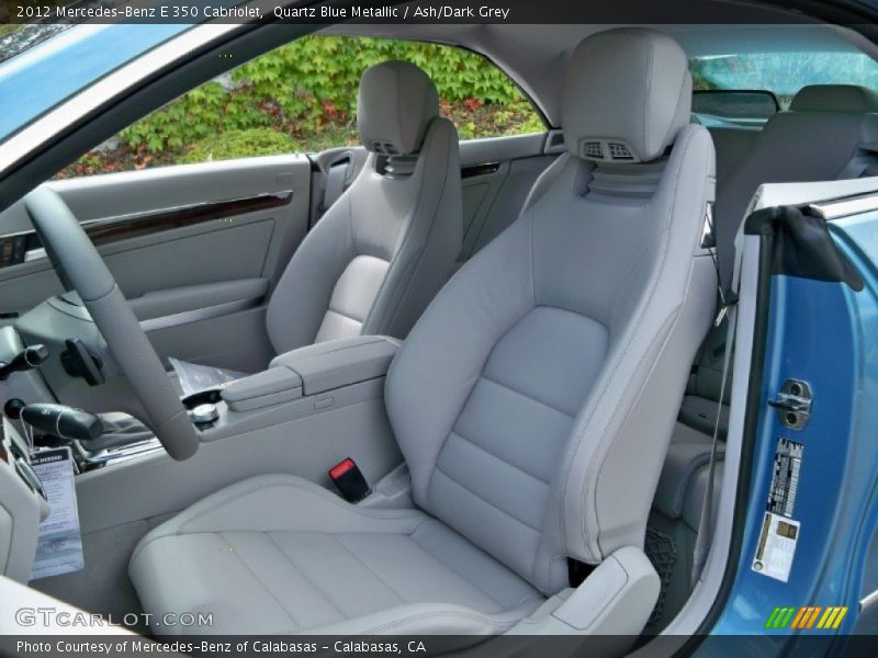  2012 E 350 Cabriolet Ash/Dark Grey Interior