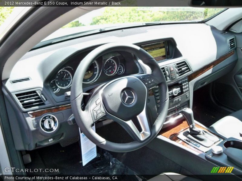 Iridium Silver Metallic / Black 2012 Mercedes-Benz E 350 Coupe