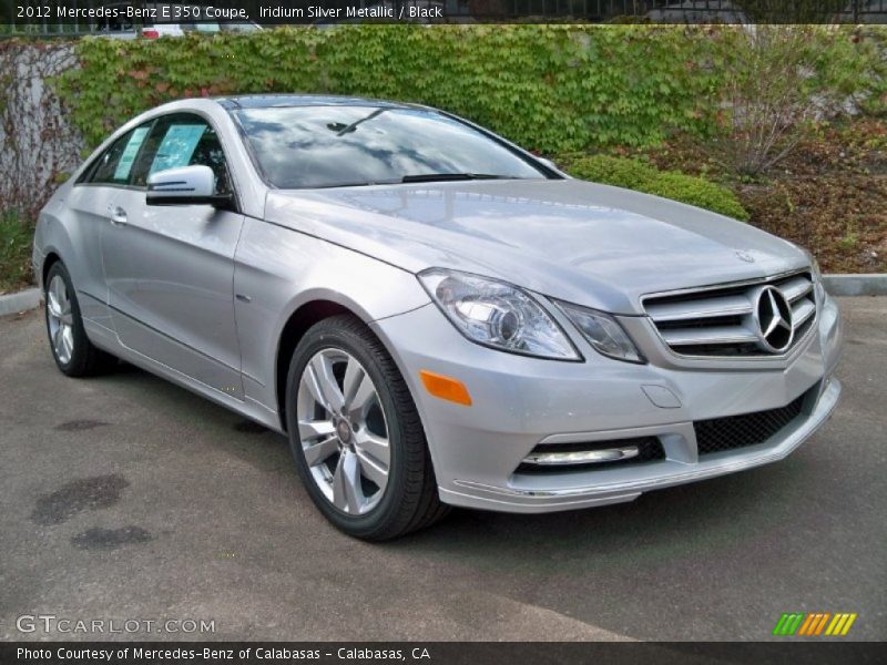 Iridium Silver Metallic / Black 2012 Mercedes-Benz E 350 Coupe