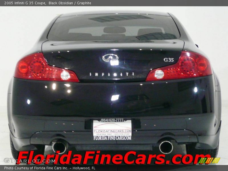 Black Obsidian / Graphite 2005 Infiniti G 35 Coupe