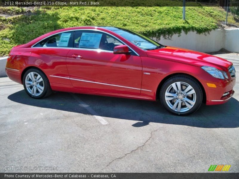 Mars Red / Black 2012 Mercedes-Benz E 350 Coupe