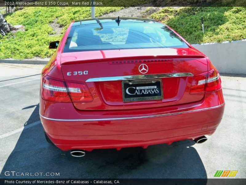 Mars Red / Black 2012 Mercedes-Benz E 350 Coupe