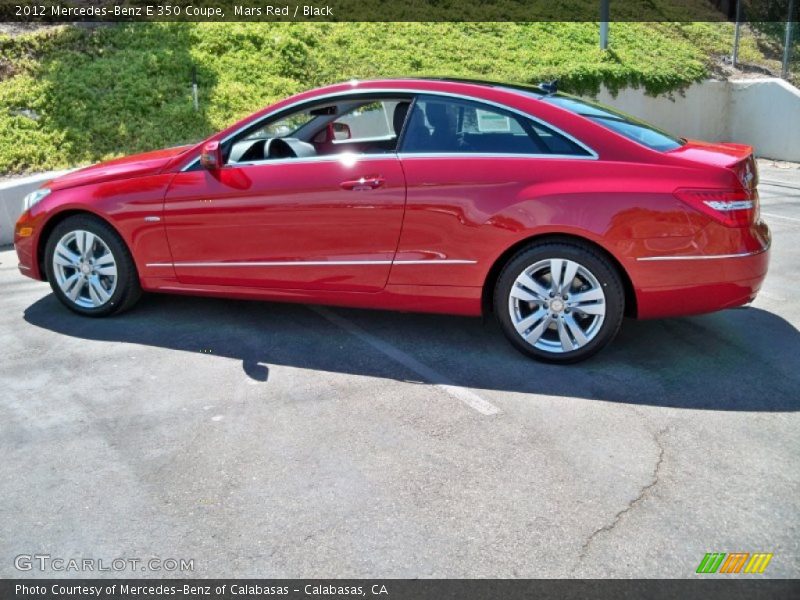 Mars Red / Black 2012 Mercedes-Benz E 350 Coupe