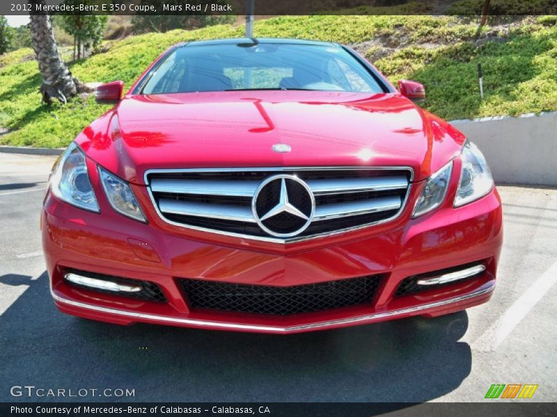 Mars Red / Black 2012 Mercedes-Benz E 350 Coupe