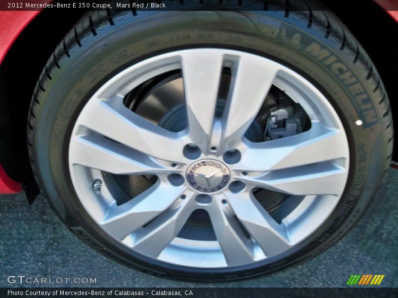 Mars Red / Black 2012 Mercedes-Benz E 350 Coupe