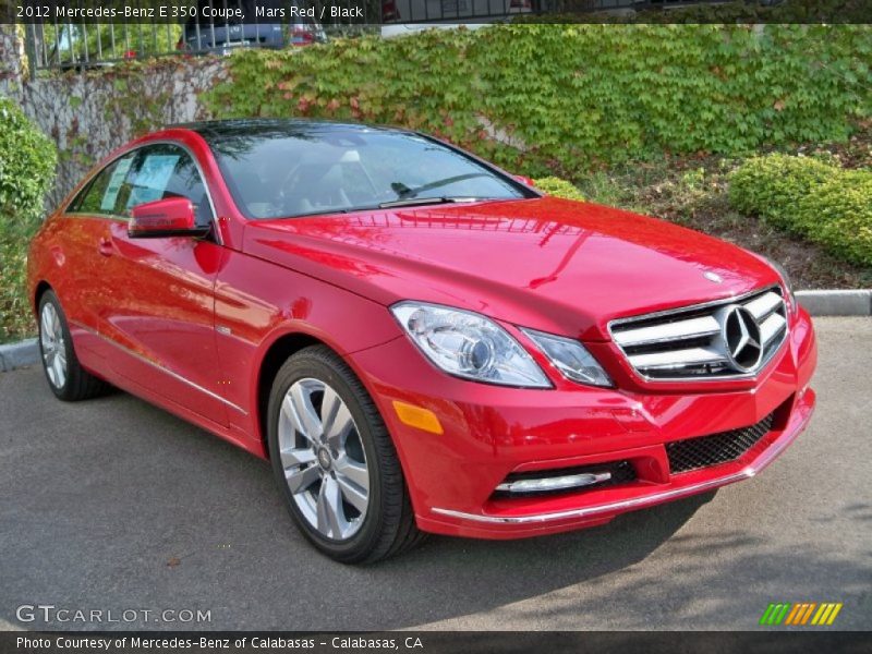 Mars Red / Black 2012 Mercedes-Benz E 350 Coupe