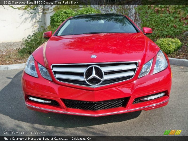 Mars Red / Black 2012 Mercedes-Benz E 350 Coupe