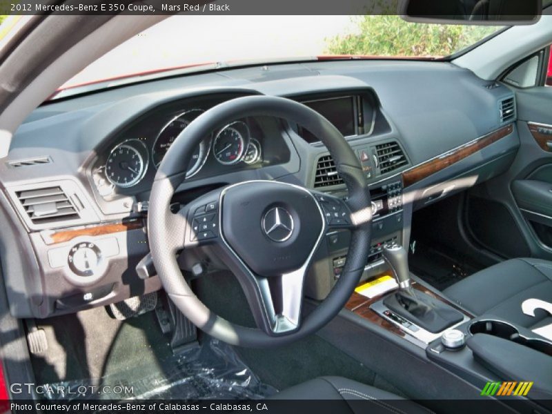 Mars Red / Black 2012 Mercedes-Benz E 350 Coupe