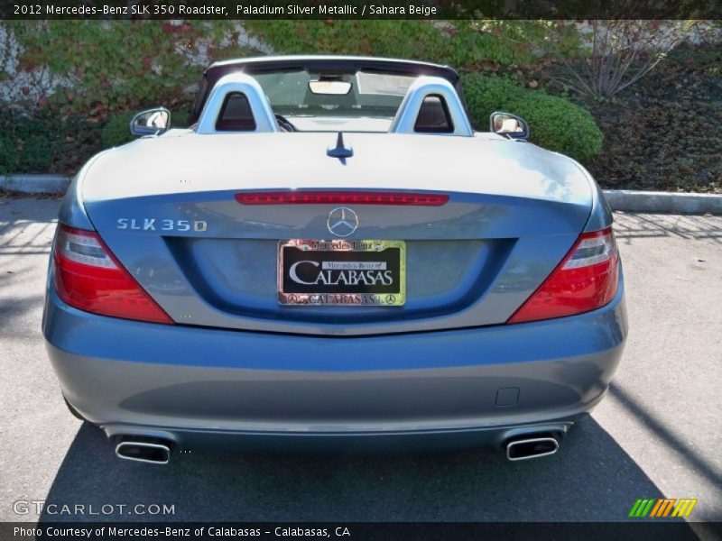 Paladium Silver Metallic / Sahara Beige 2012 Mercedes-Benz SLK 350 Roadster