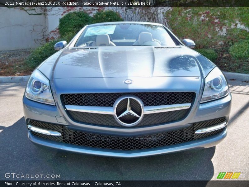 Paladium Silver Metallic / Sahara Beige 2012 Mercedes-Benz SLK 350 Roadster