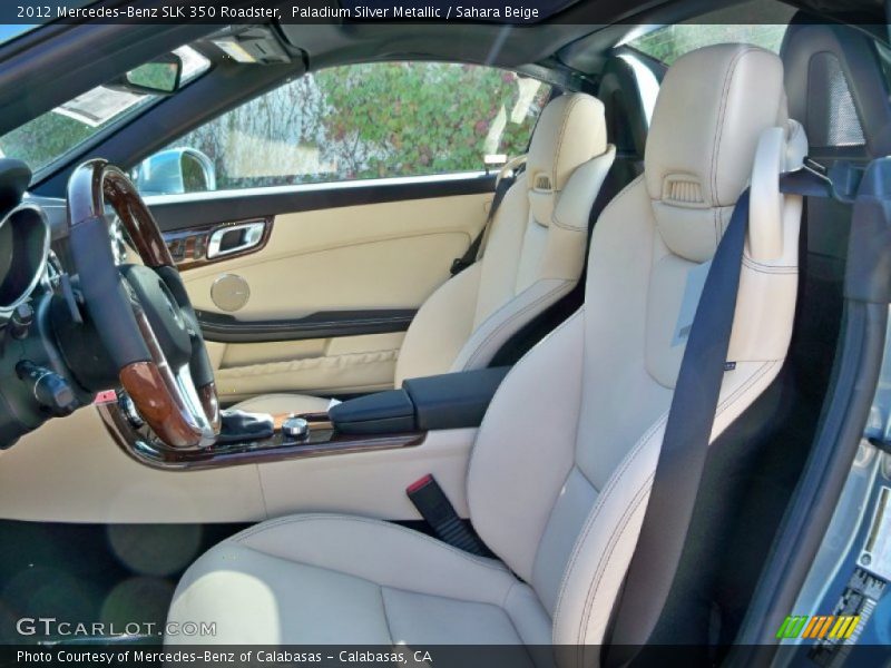 Paladium Silver Metallic / Sahara Beige 2012 Mercedes-Benz SLK 350 Roadster