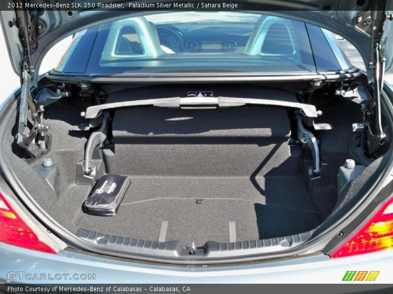 Paladium Silver Metallic / Sahara Beige 2012 Mercedes-Benz SLK 350 Roadster