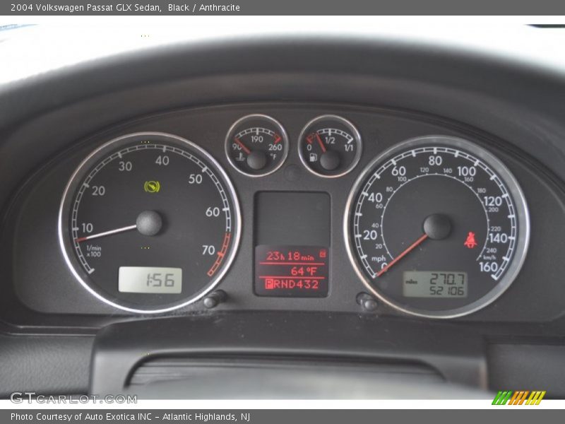  2004 Passat GLX Sedan GLX Sedan Gauges