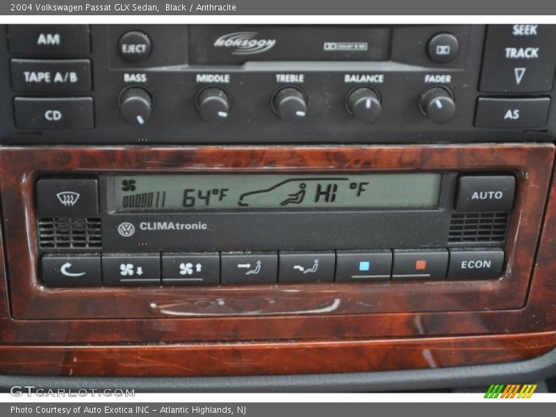 Controls of 2004 Passat GLX Sedan