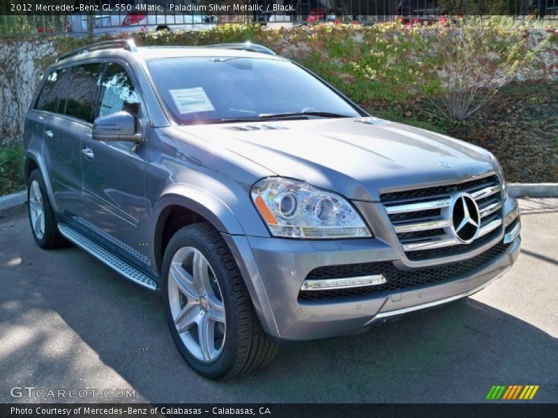 Paladium Silver Metallic / Black 2012 Mercedes-Benz GL 550 4Matic