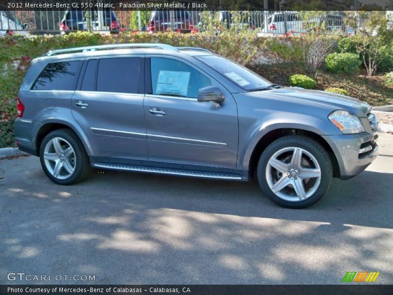 Paladium Silver Metallic / Black 2012 Mercedes-Benz GL 550 4Matic