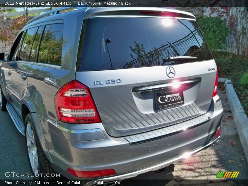 Paladium Silver Metallic / Black 2012 Mercedes-Benz GL 550 4Matic