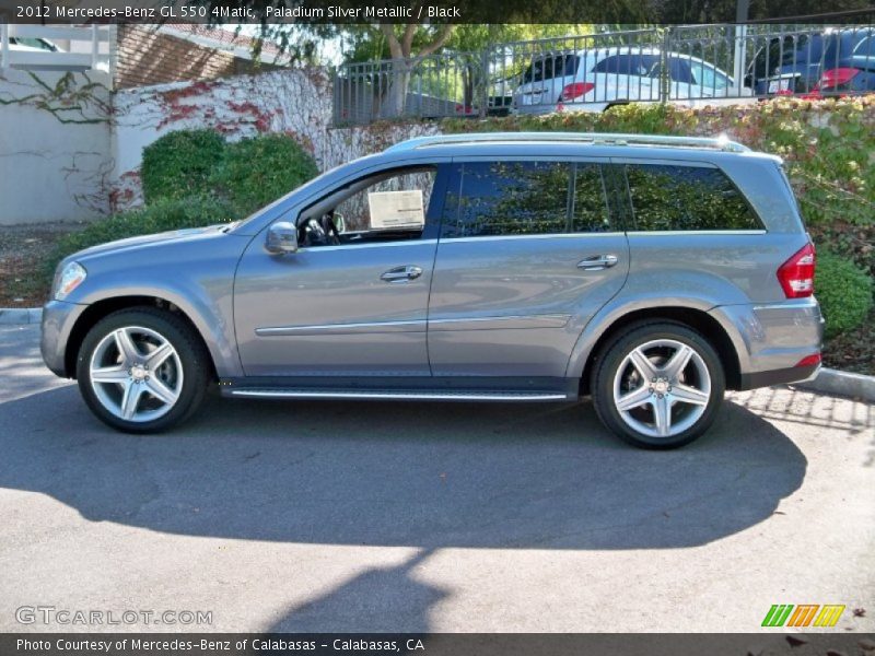 Paladium Silver Metallic / Black 2012 Mercedes-Benz GL 550 4Matic