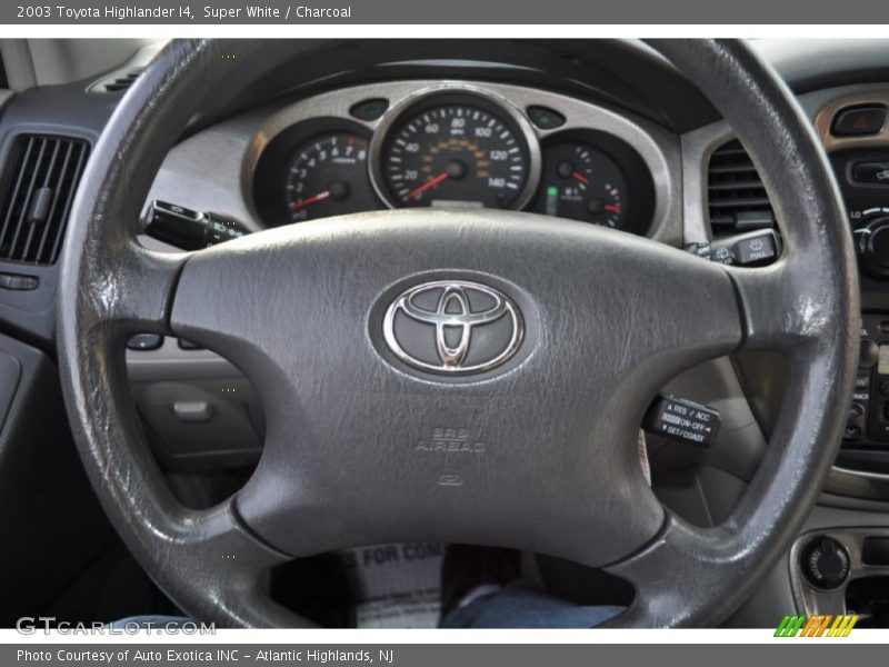 Super White / Charcoal 2003 Toyota Highlander I4